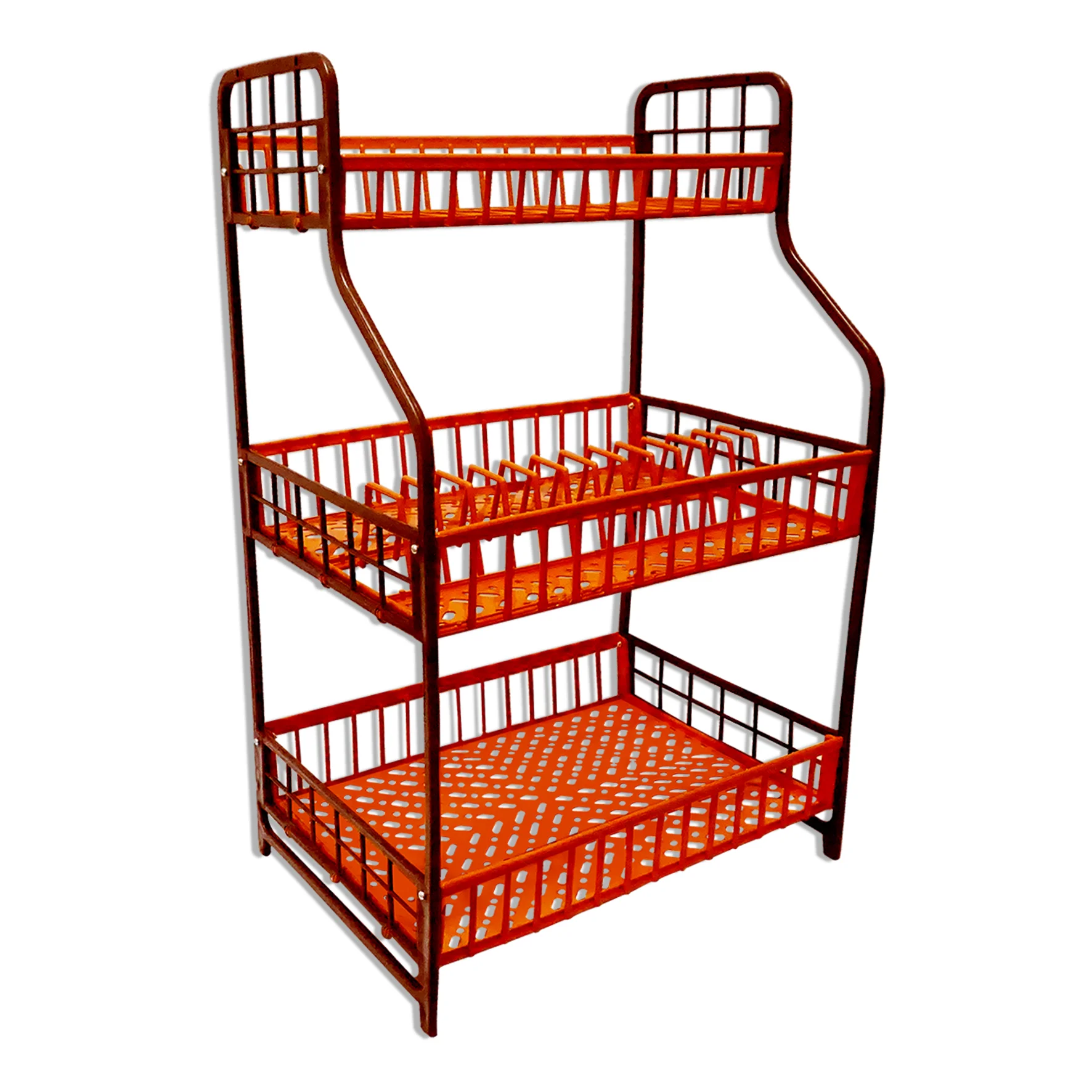 Camelia Brown 3-Tier Dish Rack