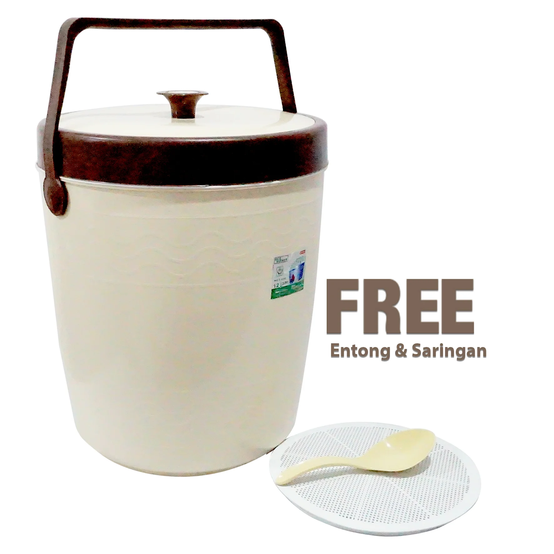 ICE / RICE Bucket USA Cream 26 Liter
